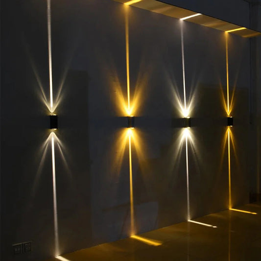 Silver Aluminum Waterproof Outdoor Wall Light