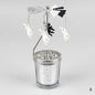 Silver Rotating Candle Holder Decor