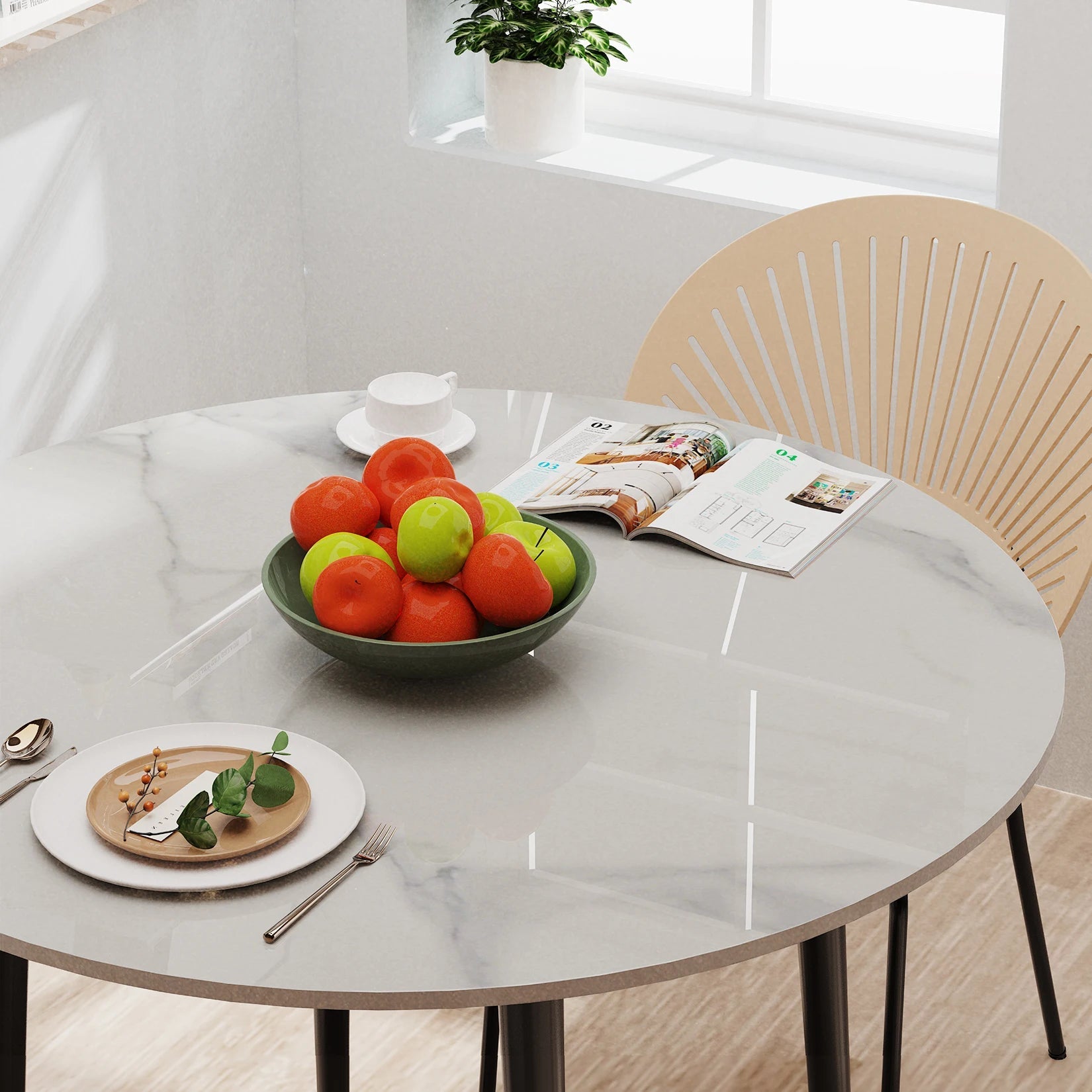 Sintered Stone Round Dining Table