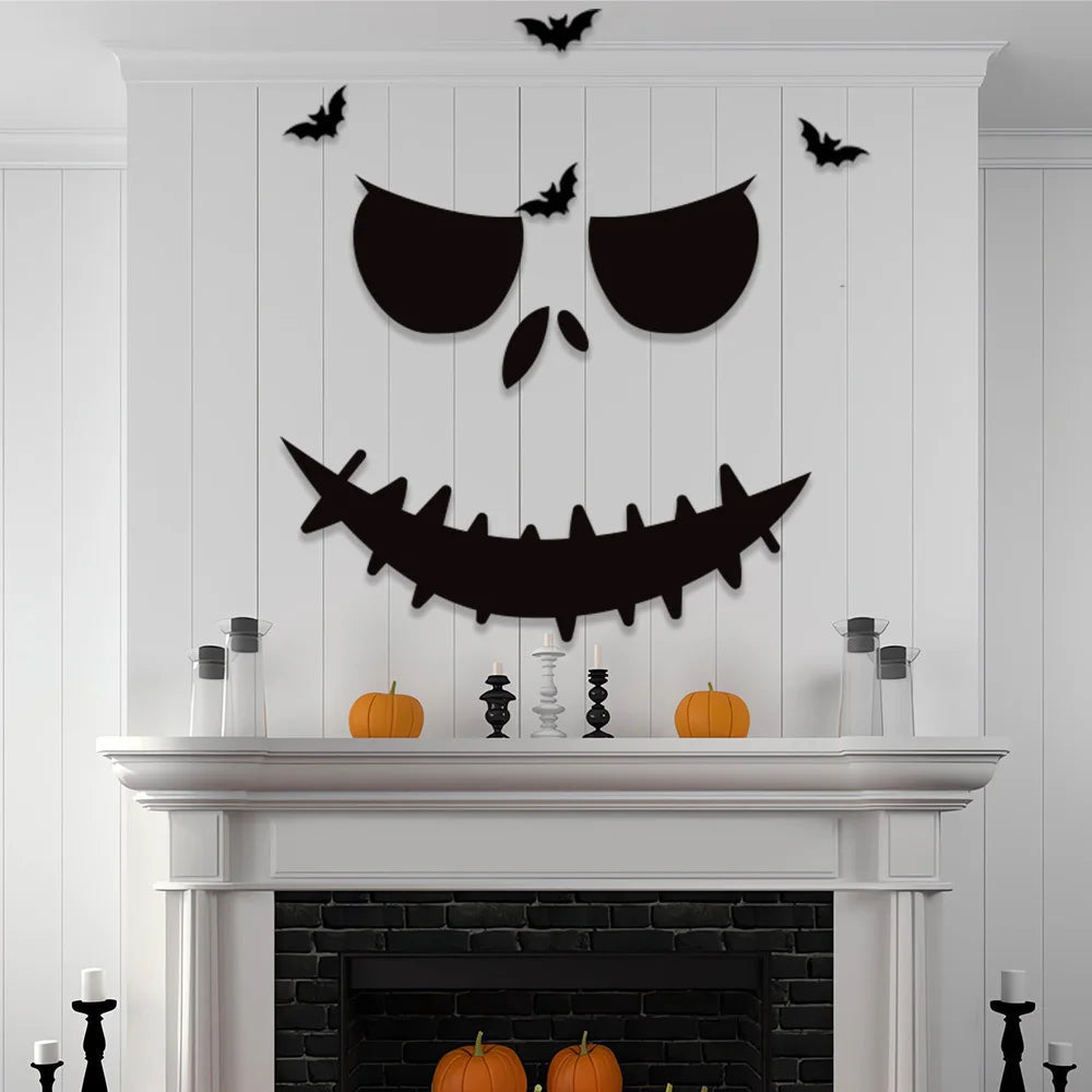 Skeleton Hand Pumpkin Wall Sticker