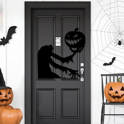 Skeleton Hand Pumpkin Wall Sticker