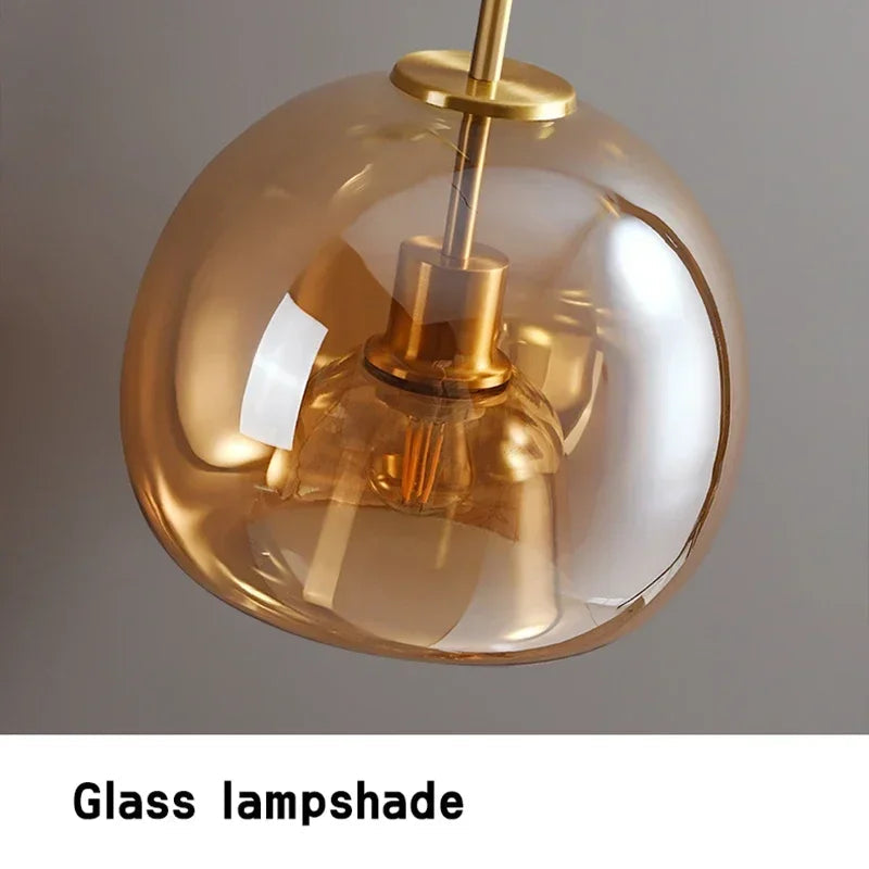 Sleek Glass LED Ceiling Light