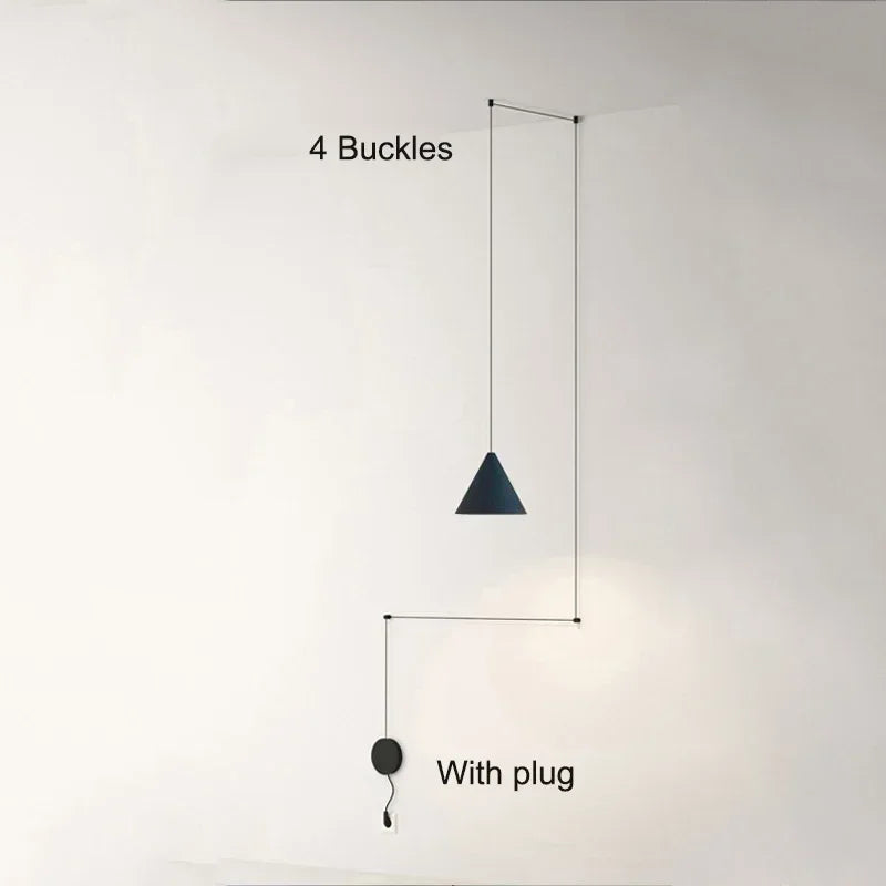 Sleek Modern Pendant Light - Black/White