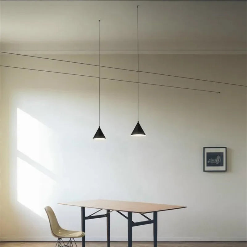 Sleek Modern Pendant Light - Black/White