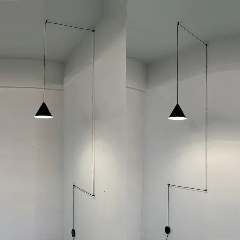 Sleek Modern Pendant Light - Black/White