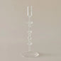 Slim Glass Candlestick Holder Set