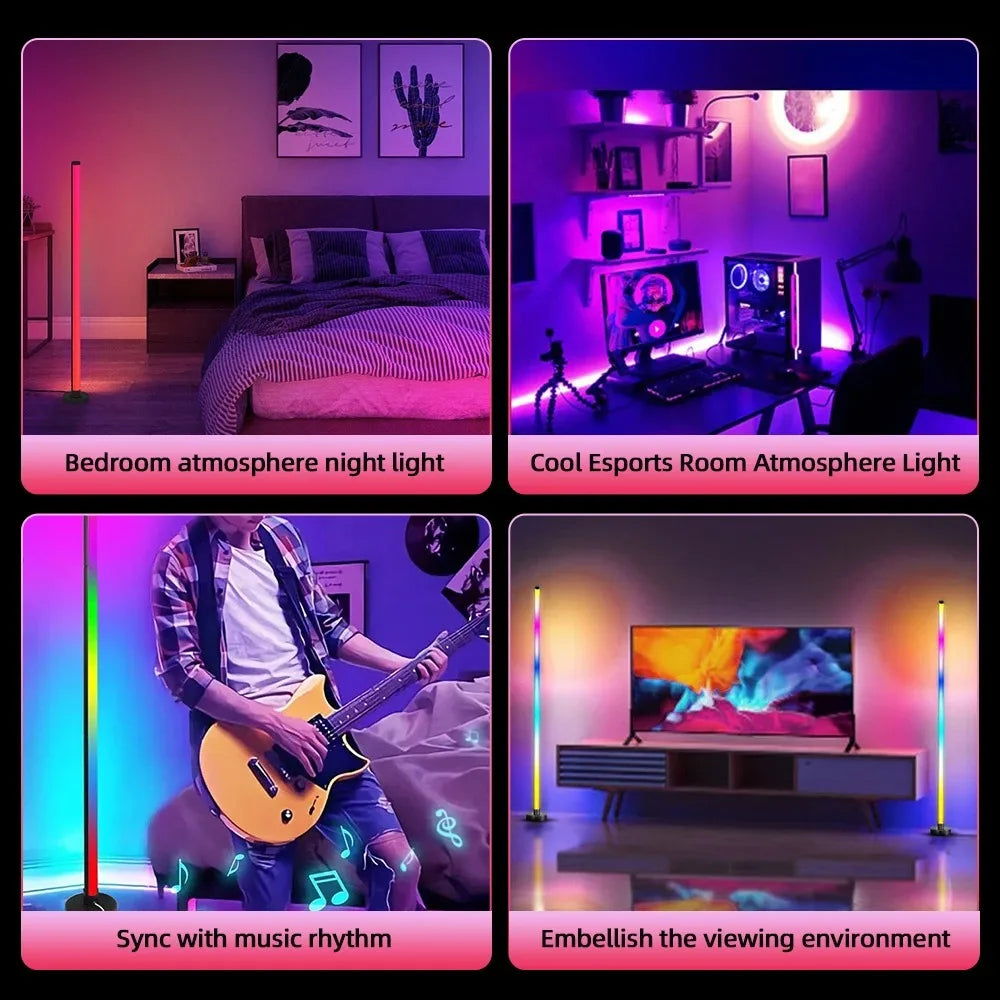 Smart Adjustable RGB LED Floor Lamp