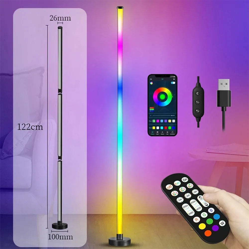 Smart Adjustable RGB LED Floor Lamp