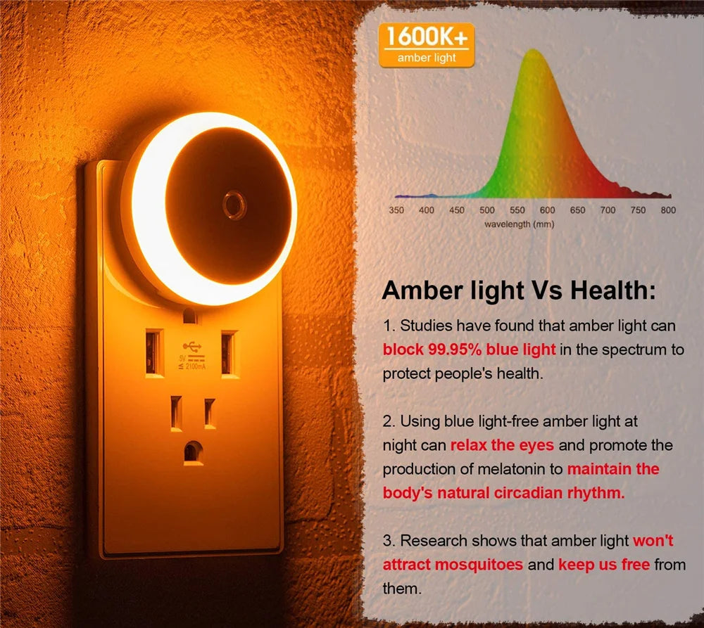 Smart LED Night Light Plug-In