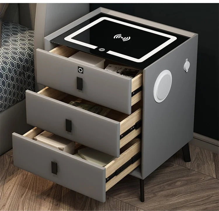 Smart Solid Wood Bedside Table