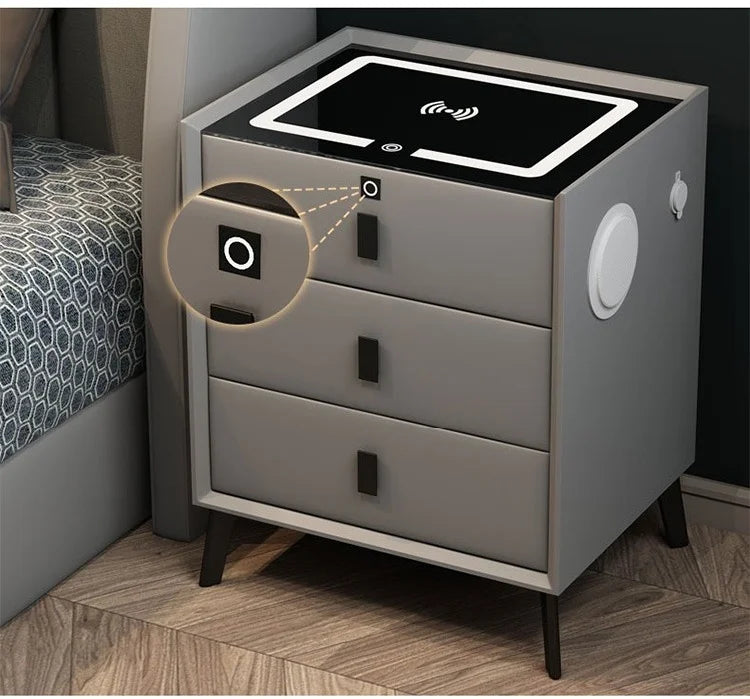 Smart Solid Wood Bedside Table