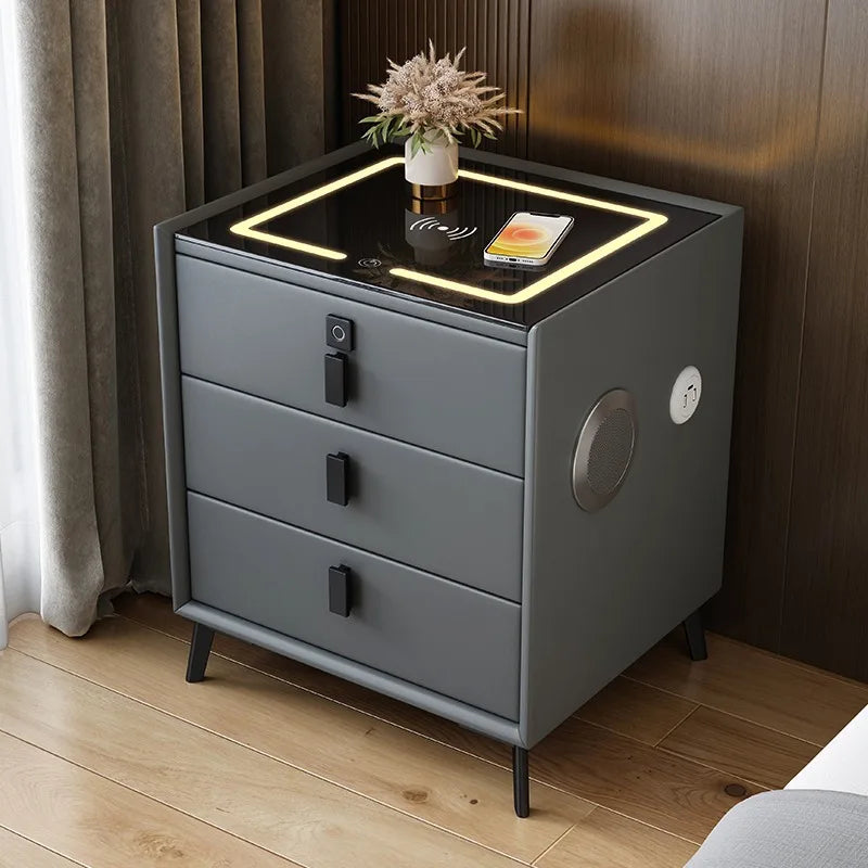 Smart Solid Wood Bedside Table