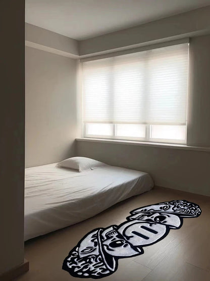 Smiling Skull Soft Area Rug