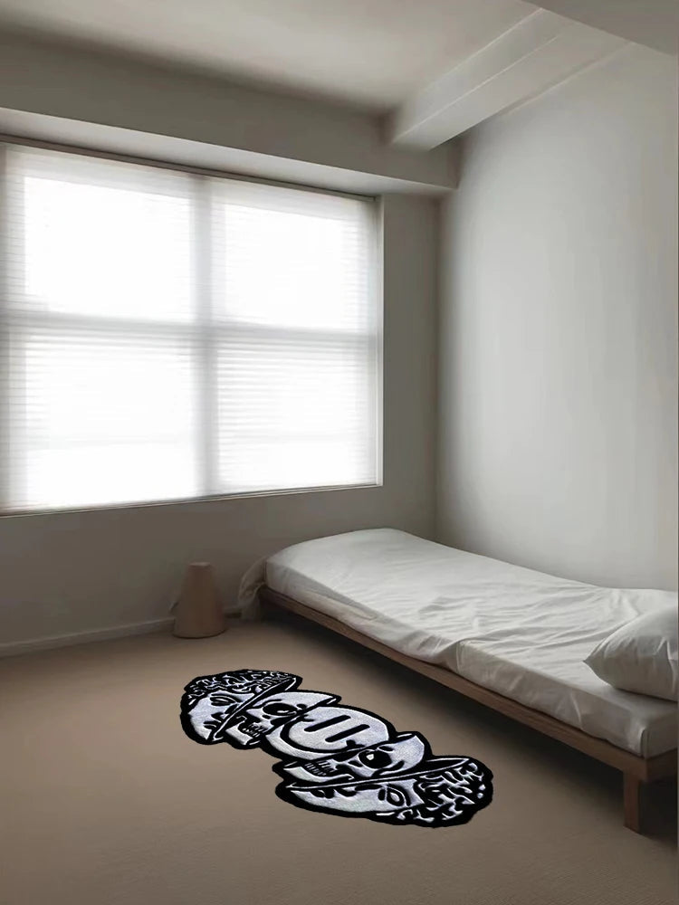 Smiling Skull Soft Area Rug