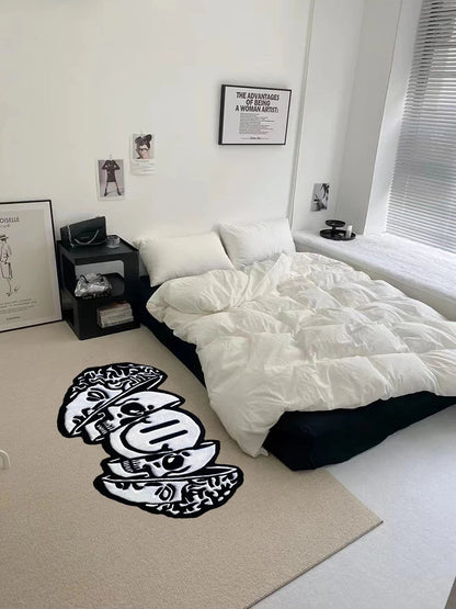 Smiling Skull Soft Area Rug