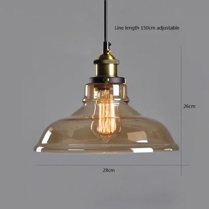 Smokey Grey Glass Pendant Light