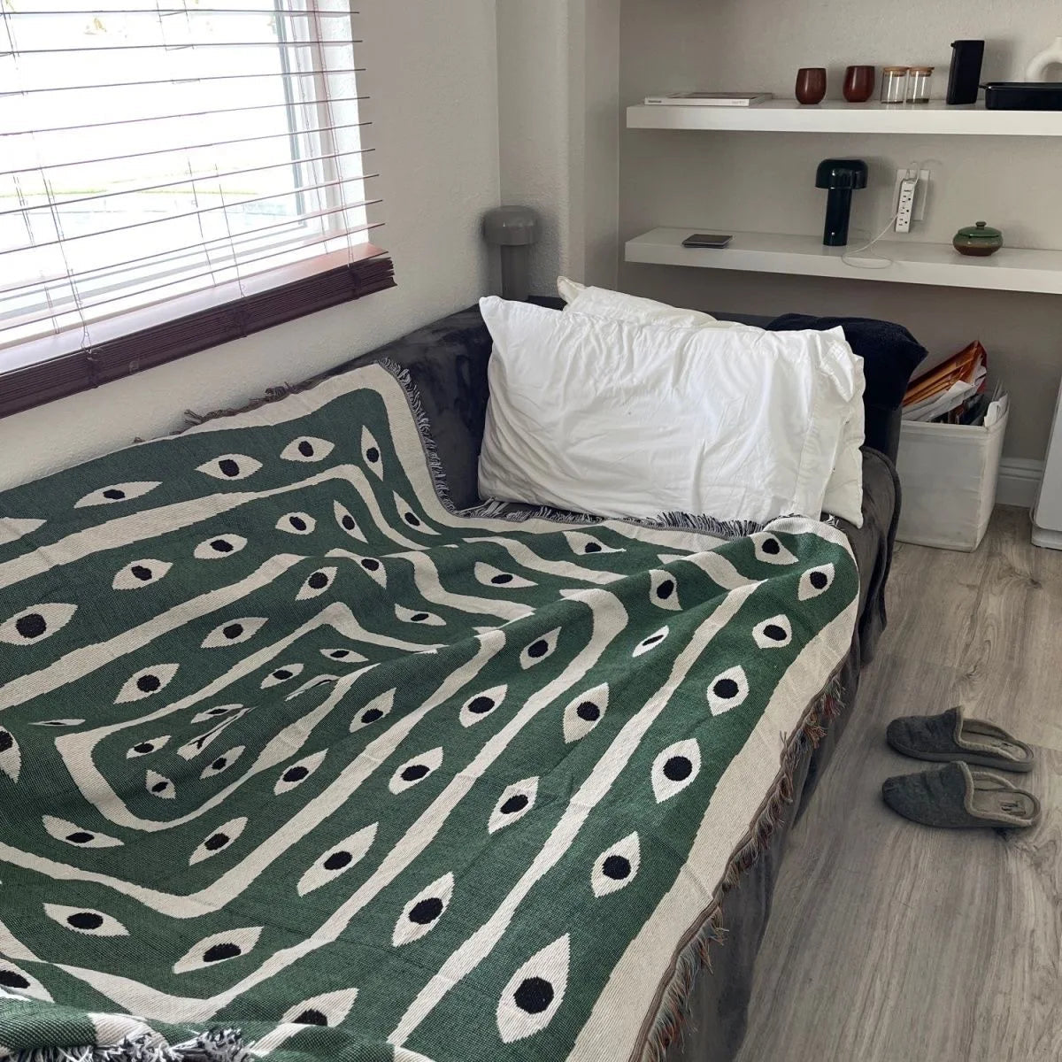 Snake Pattern Cotton Throw Blanket