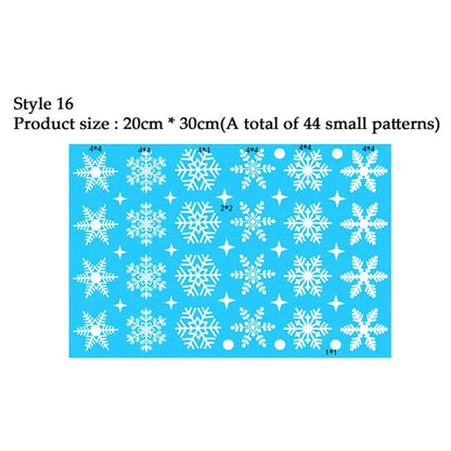 Snowflake Electrostatic Wall Stickers Set