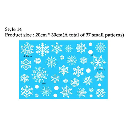 Snowflake Electrostatic Wall Stickers Set