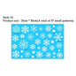 Snowflake Electrostatic Wall Stickers Set