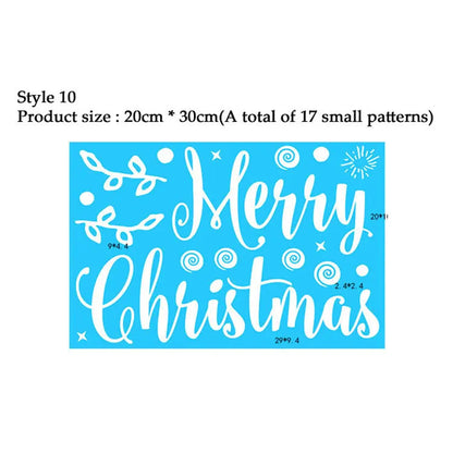 Snowflake Electrostatic Wall Stickers Set