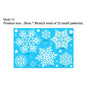 Snowflake Electrostatic Wall Stickers Set