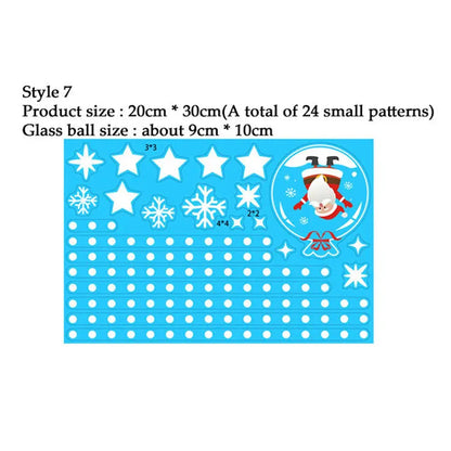 Snowflake Electrostatic Wall Stickers Set