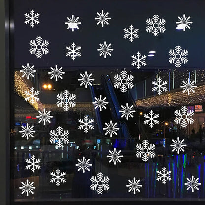 Snowflake Electrostatic Wall Stickers Set