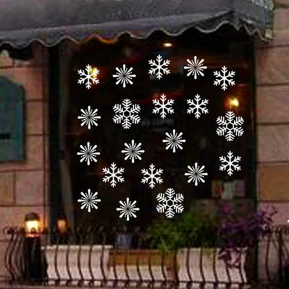 Snowflake Electrostatic Wall Stickers Set