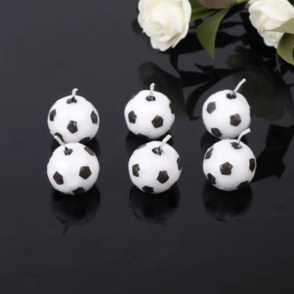 Soccer Ball Birthday Cake Candles