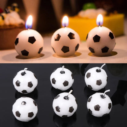 Soccer Ball Birthday Cake Candles