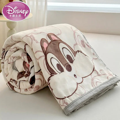 Soft Coral Fleece Cartoon Blanket