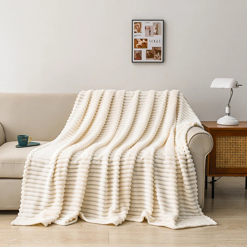 Soft Flannel Throw Blanket – Multiple Sizes