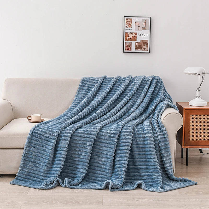 Soft Flannel Throw Blanket – Multiple Sizes