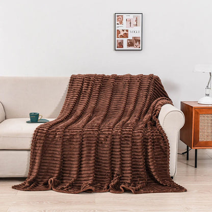 Soft Flannel Throw Blanket – Multiple Sizes