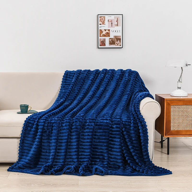 Soft Flannel Throw Blanket – Multiple Sizes