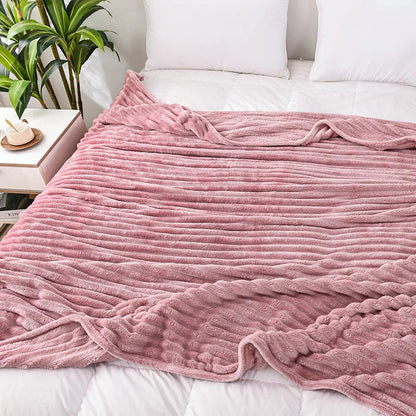 Soft Flannel Throw Blanket – Multiple Sizes