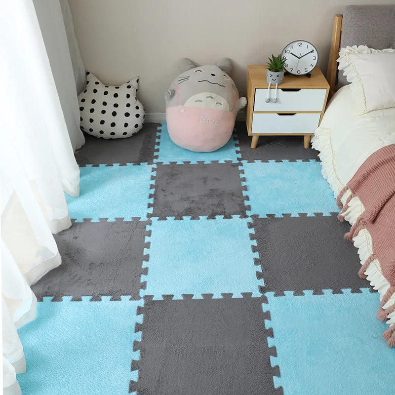 Soft Plush Baby Play Mat Tiles