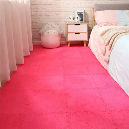 Soft Plush Pink EVA Foam Mat