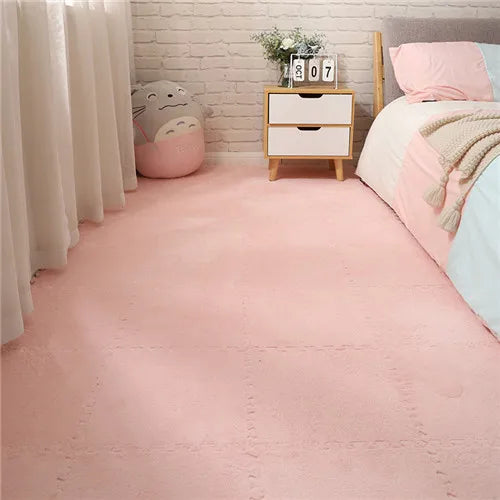 Soft Plush Pink EVA Foam Mat