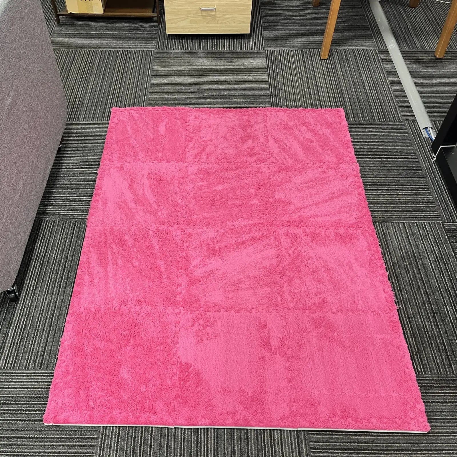 Soft Plush Pink EVA Foam Mat