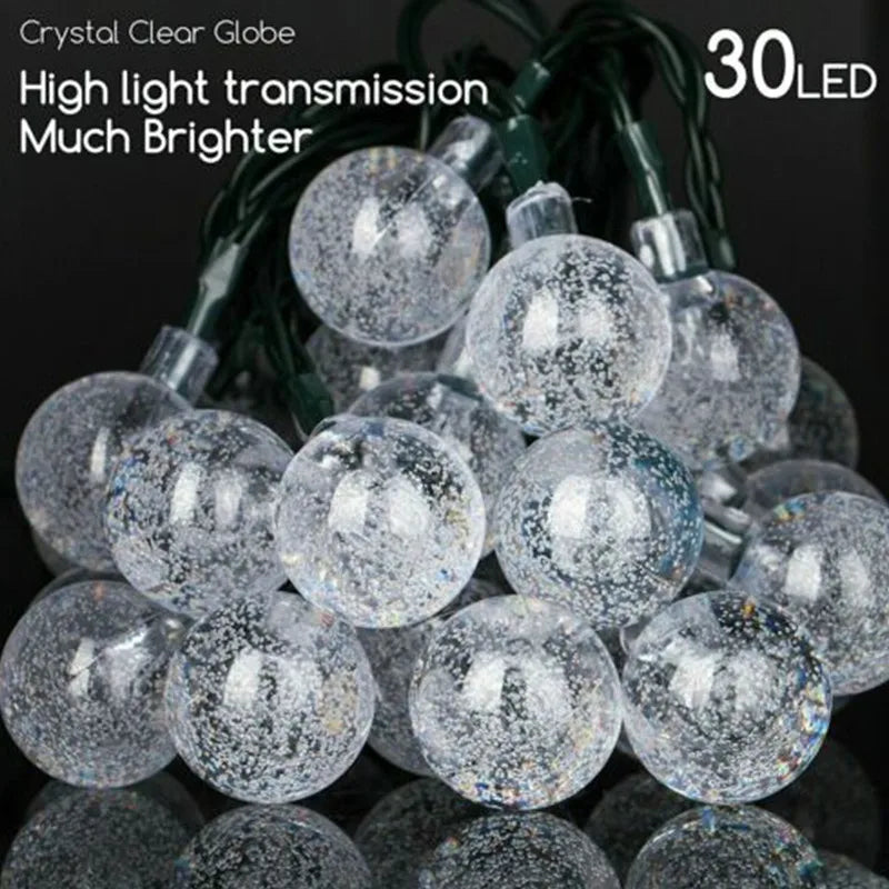 Solar 30 LED String Lights Outdoor