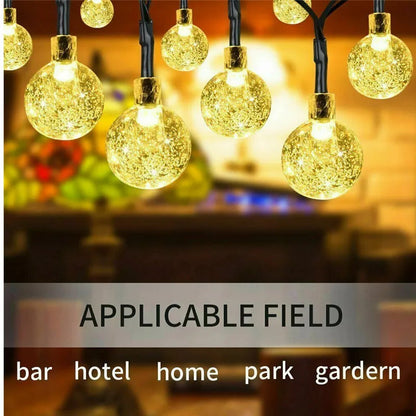 Solar 30 LED String Lights Outdoor