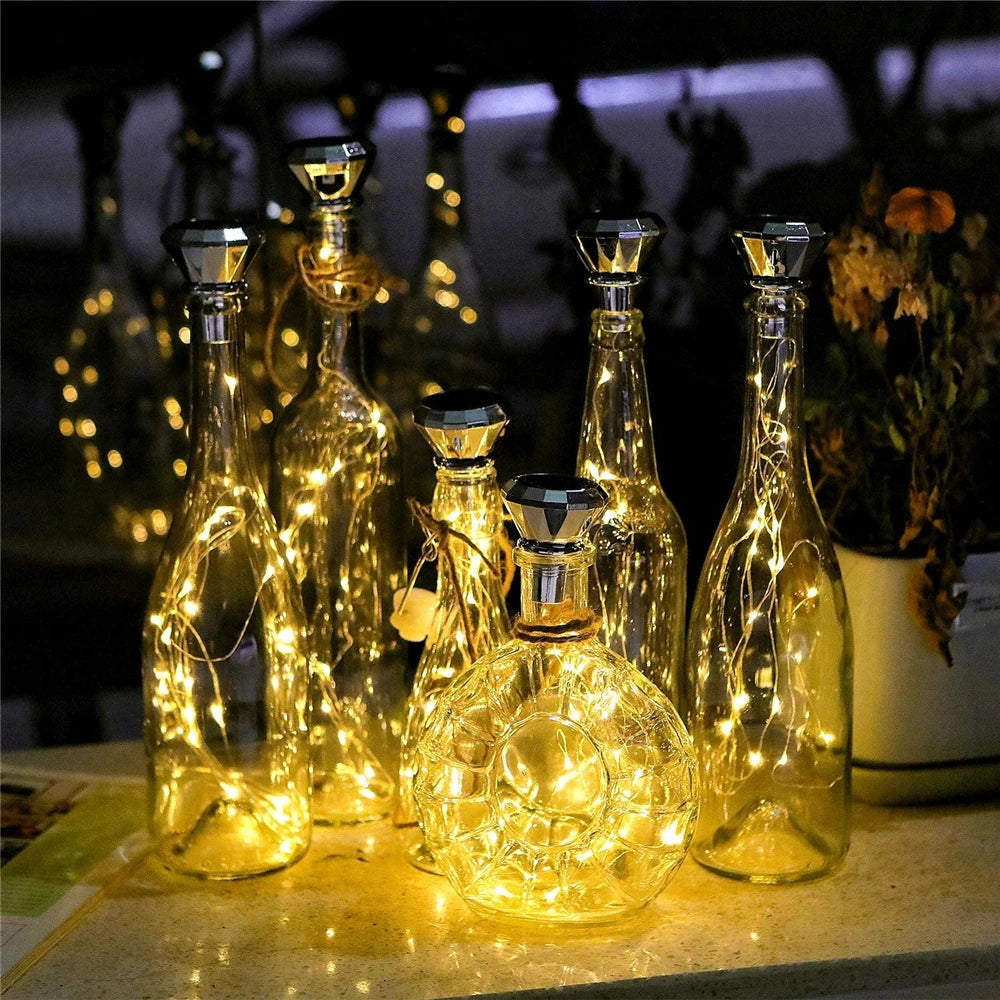 Solar Copper Wire Bottle Lights