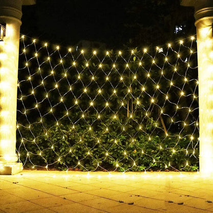 Solar Fairy Lights Mesh Curtain