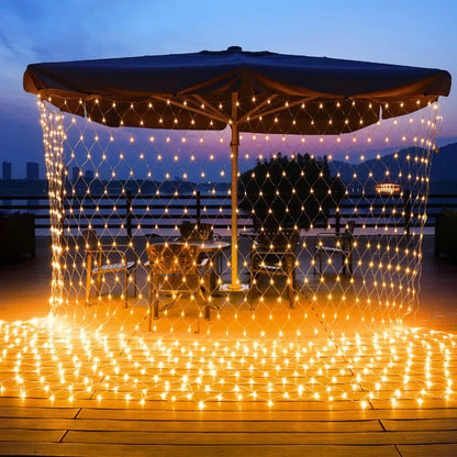 Solar Fairy Lights Mesh Curtain