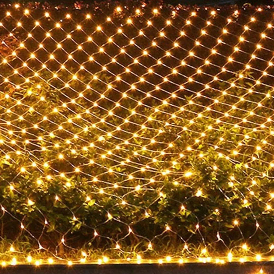 Solar Fairy Lights Mesh Curtain