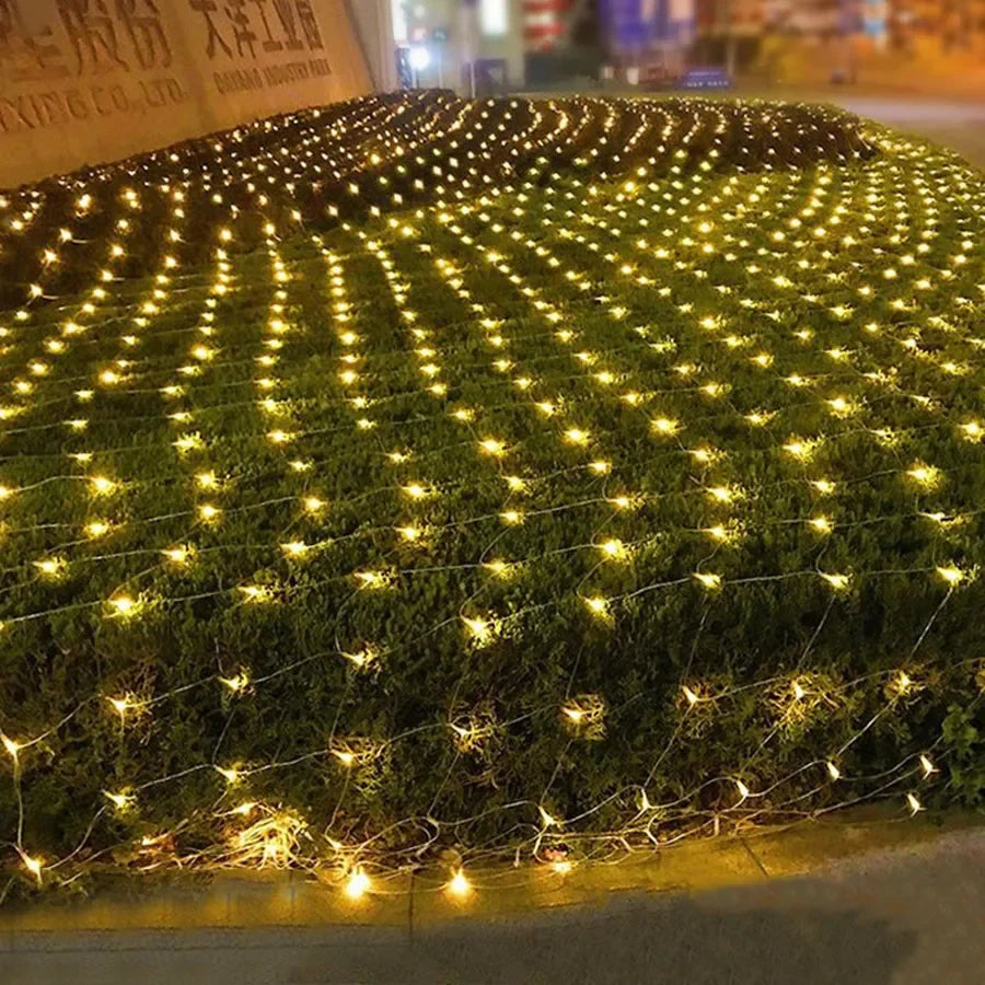 Solar Fairy Lights Mesh Curtain