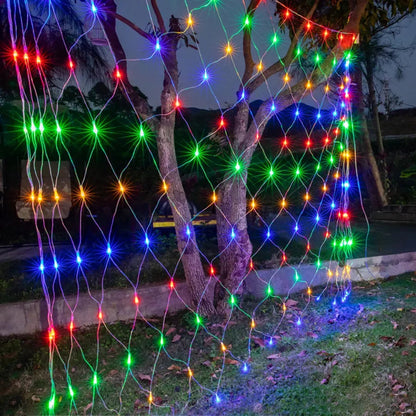 Solar Fairy Lights Mesh Curtain