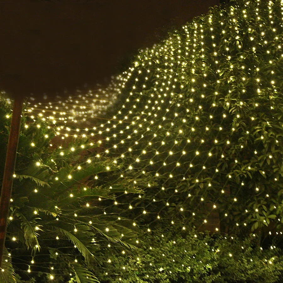 Solar Fairy Lights Mesh Curtain